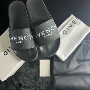 Givenchy Black Slide Sandals for Men size 44 (10-10.5)